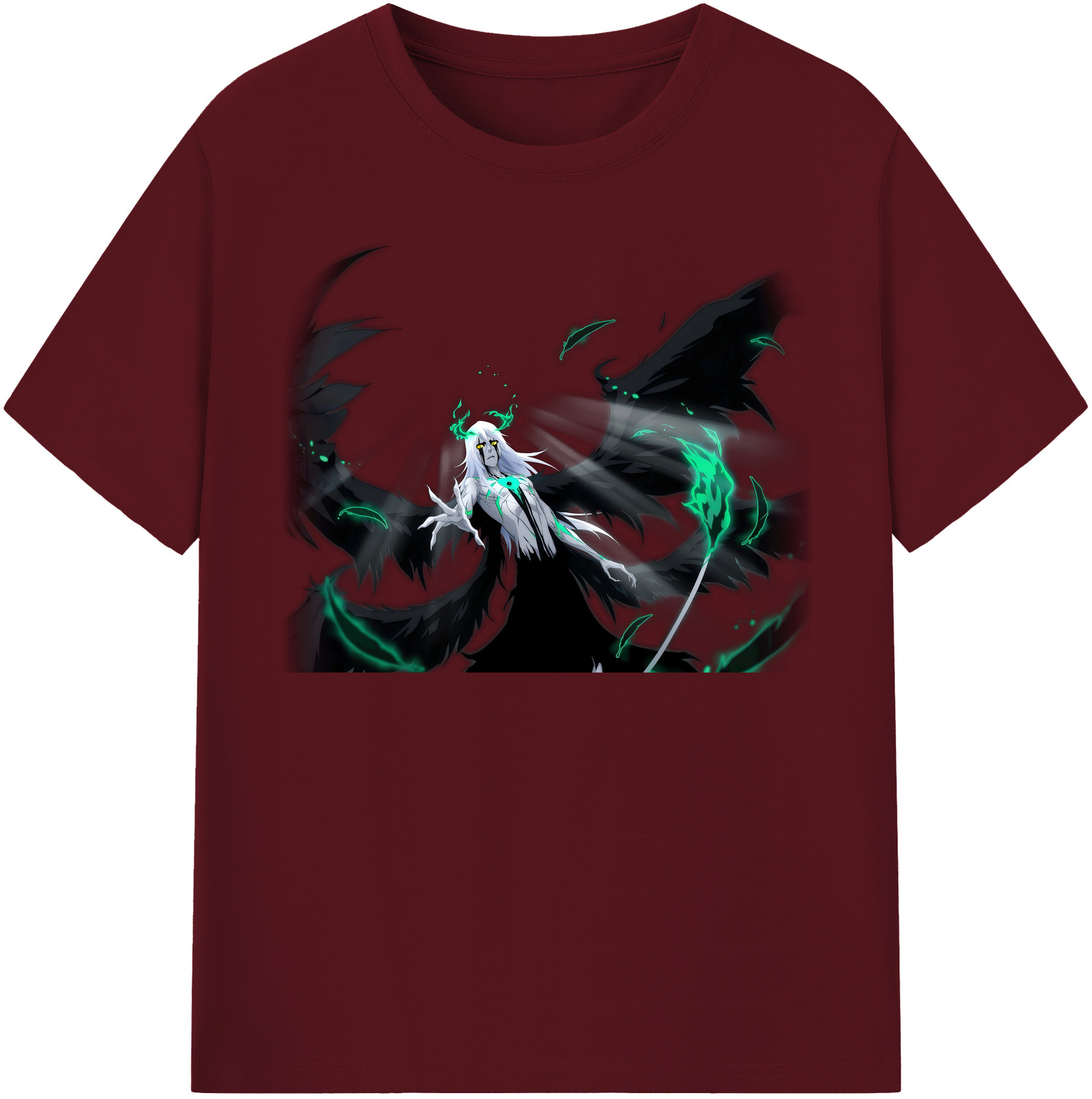 （画像用） ブリーチ ウルキオラ·シファー BLEACH Ulquiorra cifer 綿100％半袖Tシャツ（フロントプリント）